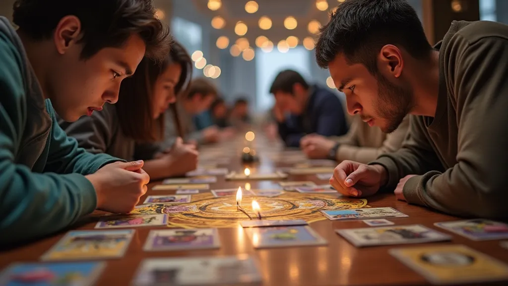 Two players engrossed in a game of 7 Wonders Duel