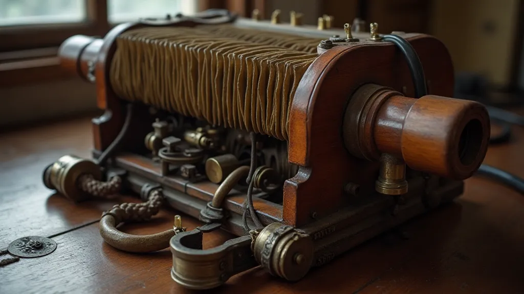 Disassembled antique accordion showing craftsmanship