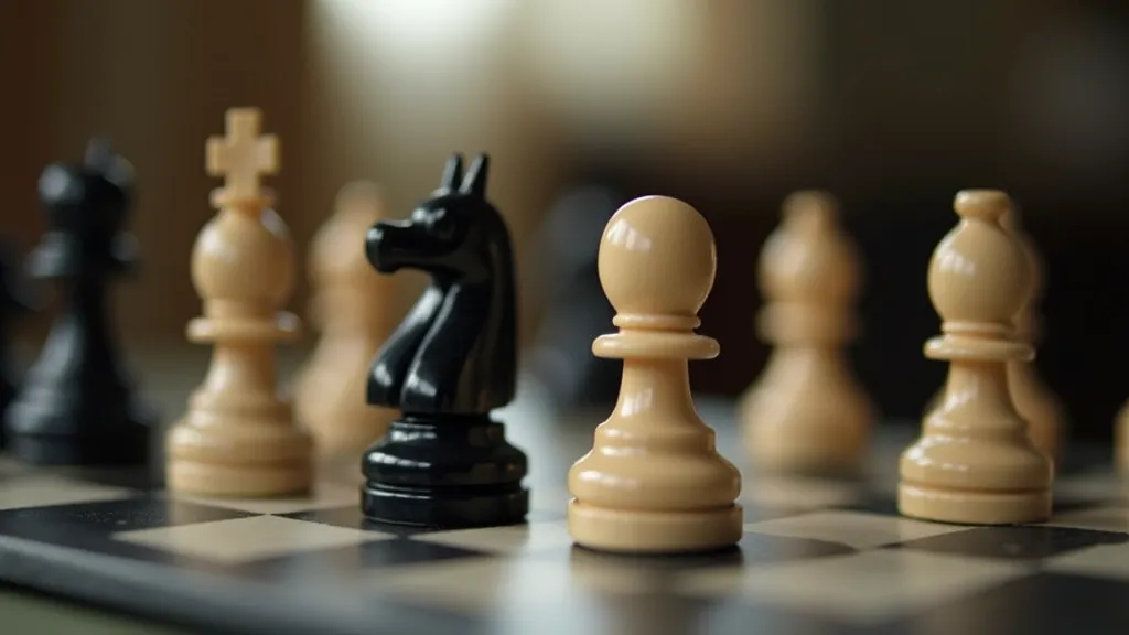Chessboard in opening position