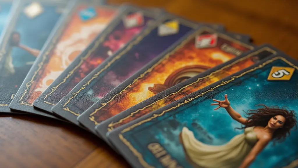 Hand of deckbuilding cards