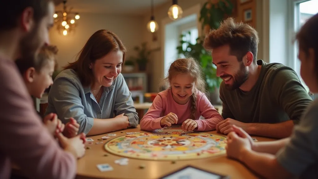 Family enjoying a legacy game