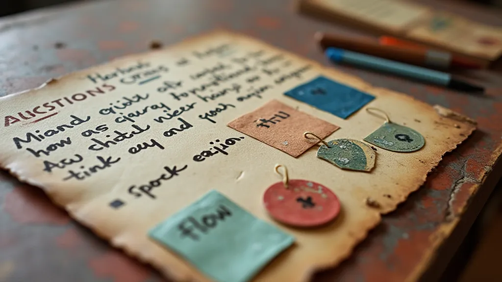 Game card with handwritten notes and stickers.
