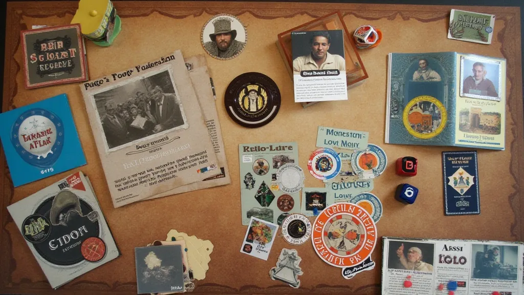 Various legacy game components illustrating changes