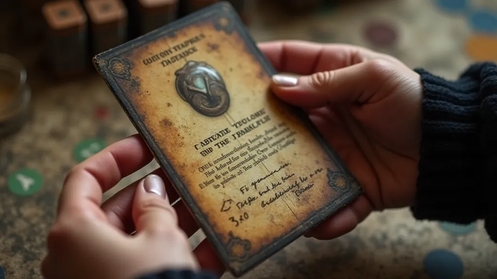 Hands examining legacy game card