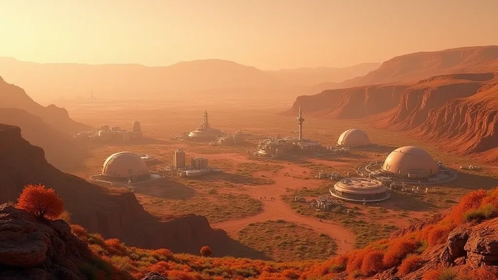 Thriving Martian Colony