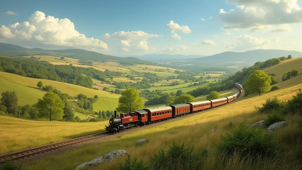 Landscape inspired by Ticket to Ride